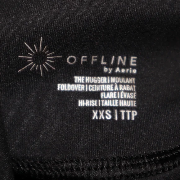 OFFLINE By Aerie The Hugger High Waisted Foldover Flare LeggingSize XXS - Picture 12 of 14